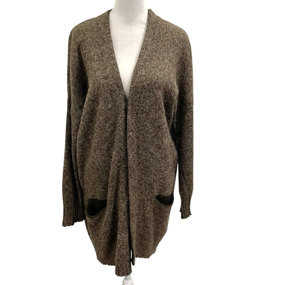 Pas de Calais Alpaca Mohair Wool Peruvian Knit Cardigan Sweater size Small